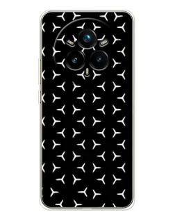 Чехол для Realme 14 Pro Plus с картинкой «Mercedes паттерн звезд»