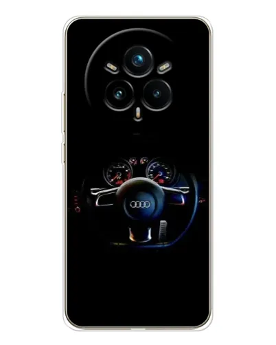 Чехол для Realme 14 Pro Plus с картинкой «Салон Audi — руль» Чехол для Realme 14 Pro Plus с картинкой «Салон Audi — руль»
