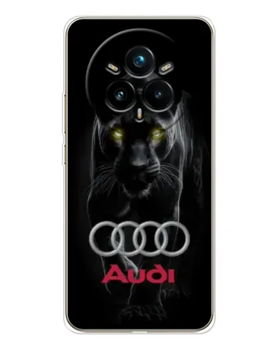 Чехол для Realme 14 Pro Plus с картинкой «Пантера и Audi» Чехол для Realme 14 Pro Plus с картинкой «Пантера и Audi»