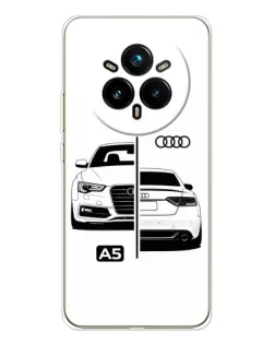 Чохол для Realme 14 Pro Plus з картинкою «Audi — контрастний дизайн» Чохол для Realme 14 Pro Plus з картинкою «Audi — контрастний дизайн»