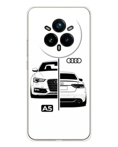 Чехол для Realme 14 Pro Plus с картинкой «Audi — контрастный дизайн» Чехол для Realme 14 Pro Plus с картинкой «Audi — контрастный дизайн»