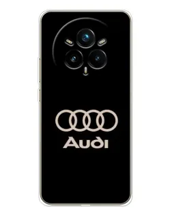 Чохол для Realme 14 Pro Plus з картинкою «Audi — золотий логотип» Чохол для Realme 14 Pro Plus з картинкою «Audi — золотий логотип»
