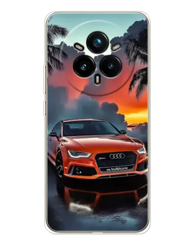 Чехол для Realme 14 Pro Plus с картинкой «Audi — закат» Чехол для Realme 14 Pro Plus с картинкой «Audi — закат»
