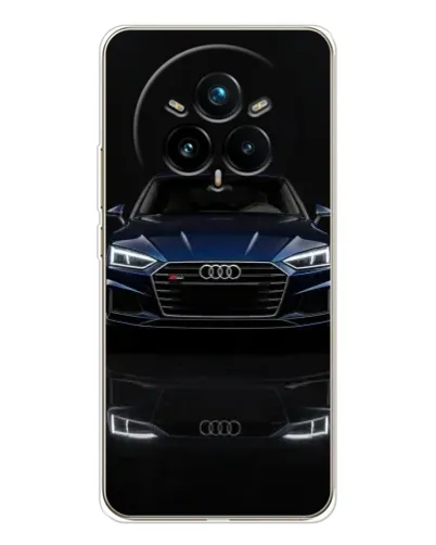 Чехол для Realme 14 Pro Plus с картинкой «Audi — ночное отражение» Чехол для Realme 14 Pro Plus с картинкой «Audi — ночное отражение»