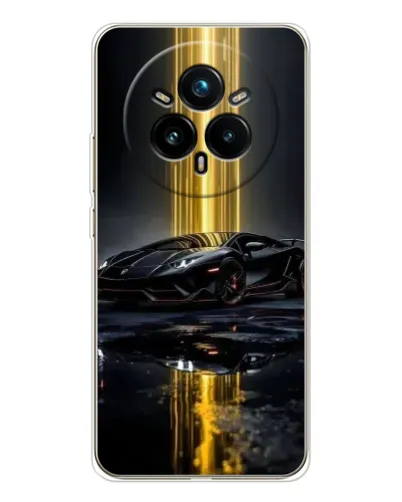 Чехол для Realme 14 Pro Plus с картинкой «Ночной Lamborghini драйв»