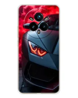 Чохол для Realme 14 Pro Plus з картинкою «Lamborghini червоне сяйво»