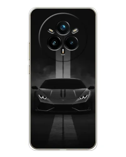 Чехол для Realme 14 Pro Plus с картинкой «Lamborghini симметрия дорог»