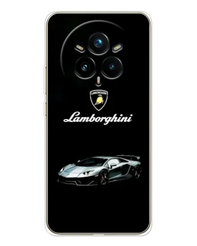 Чехол для Realme 14 Pro Plus с картинкой «Логотип Lamborghini классика»