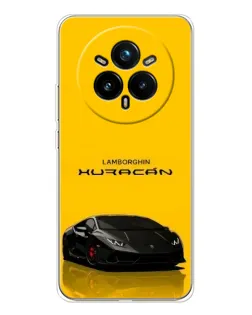 Чохол для Realme 14 Pro Plus з картинкою «Lamborghini Huracan чорний»