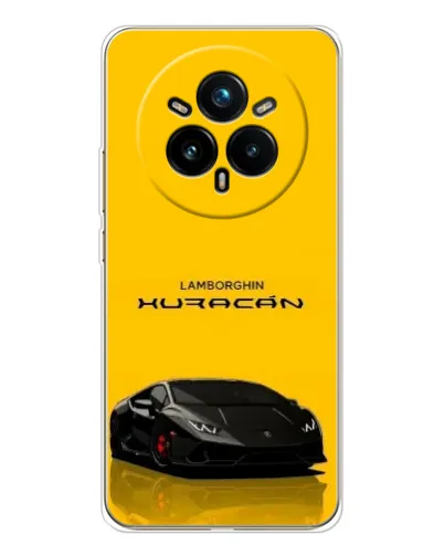 Чехол для Realme 14 Pro Plus с картинкой «Lamborghini Huracan черный»