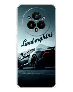 Чохол для Realme 14 Pro Plus з картинкою «Класичний Lamborghini надпис»