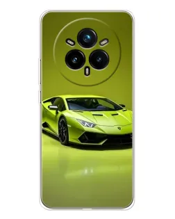 Чохол для Realme 14 Pro Plus з картинкою «Салатовий Lamborghini Huracan»