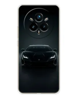 Чохол для Realme 14 Pro Plus з картинкою «Чорний Lamborghini Aventador»