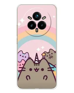 Чехол для Realme 14 Pro Plus с картинкой «Единорог Pusheen»