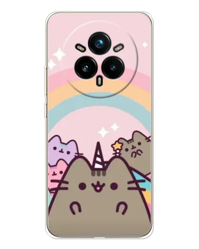 Чехол для Realme 14 Pro Plus с картинкой «Единорог Pusheen» Чехол для Realme 14 Pro Plus с картинкой «Единорог Pusheen»
