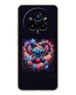 Чохол для Realme 14 Pro Plus з картинкою «Stitch у квітах» Чохол для Realme 14 Pro Plus з картинкою «Stitch у квітах»