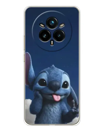 Чехол для Realme 14 Pro Plus с картинкой «Стич в облаках»