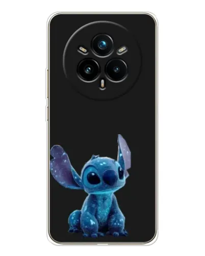 Чехол для Realme 14 Pro Plus с картинкой «Стич на черном»