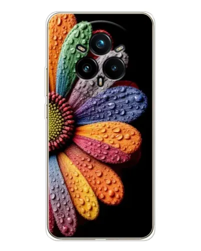 Чохол для Realme 14 Pro Plus з картинкою «Райдужна квітка» Чохол для Realme 14 Pro Plus з картинкою «Райдужна квітка»