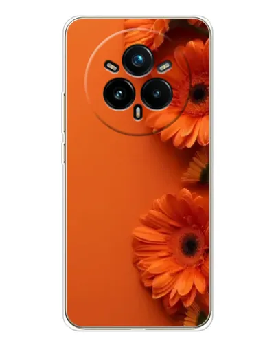 Чохол для Realme 14 Pro Plus з картинкою «Помаранчеві гербери» Чохол для Realme 14 Pro Plus з картинкою «Помаранчеві гербери»