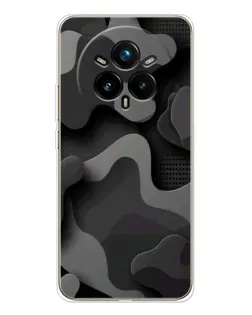 Чохол для Realme 14 Pro Plus з картинкою «Темний абстрактний камуфляж»