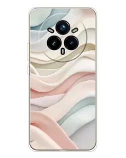 Чехол для Realme 14 Pro Plus с картинкой «Пастельные нежные волны»