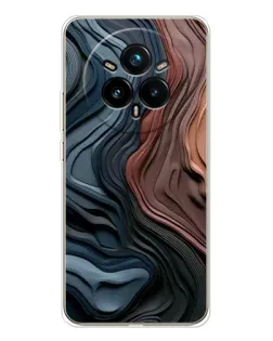 Чехол для Realme 14 Pro Plus с картинкой «Цветные волны каньона»