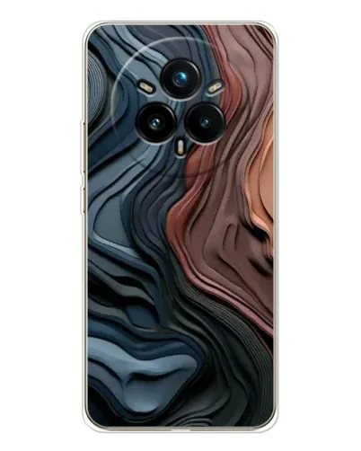 Чехол для Realme 14 Pro Plus с картинкой «Цветные волны каньона»