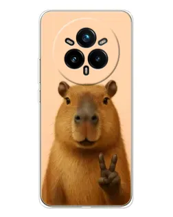 Чохол для Realme 14 Pro Plus з картинкою «Капібара вікторія»