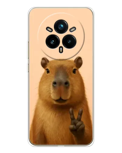 Чохол для Realme 14 Pro Plus з картинкою «Капібара вікторія» Чохол для Realme 14 Pro Plus з картинкою «Капібара вікторія»