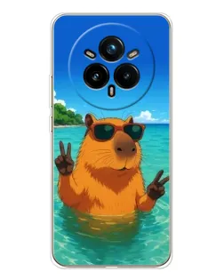 Чохол для Realme 14 Pro Plus з картинкою «Морська капібара»