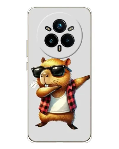 Чохол для Realme 14 Pro Plus з картинкою «Капібара репер даб» Чохол для Realme 14 Pro Plus з картинкою «Капібара репер даб»