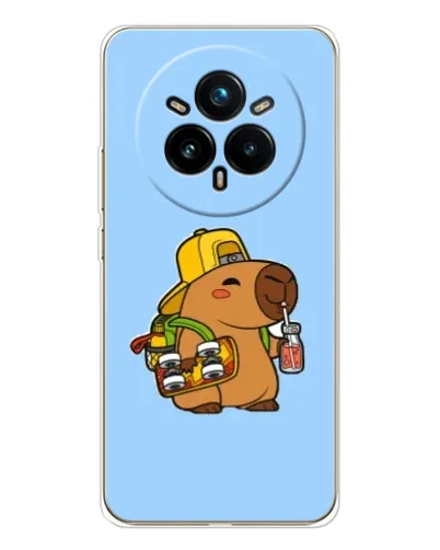 Чохол для Realme 14 Pro Plus з картинкою «Капібара на скейті» Чохол для Realme 14 Pro Plus з картинкою «Капібара на скейті»