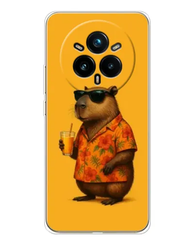 Чохол для Realme 14 Pro Plus з картинкою «Капібара на відпочинку» Чохол для Realme 14 Pro Plus з картинкою «Капібара на відпочинку»