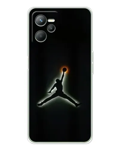 Чехол для Realme 14 с картинкой «Jordan Gradient Logo»