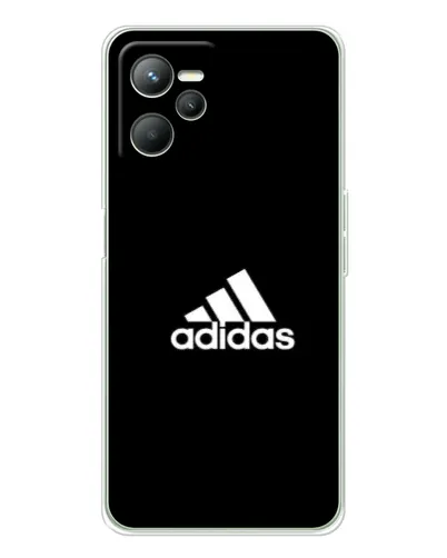 Чехол для Realme 14 с картинкой «Черная классика Adidas»