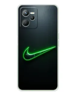 Чехол для Realme 14 с картинкой «Неоновый контур Nike» Чехол для Realme 14 с картинкой «Неоновый контур Nike»