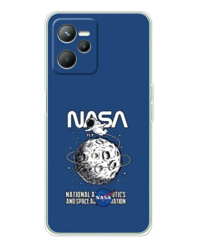 Чехол для Realme 14 с картинкой «NASA — лунная миссия» Чехол для Realme 14 с картинкой «NASA — лунная миссия»
