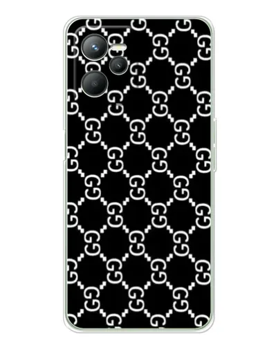 Чехол для Realme 14 с картинкой «Gucci — сетчатый паттерн»
