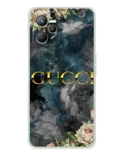 Чехол для Realme 14 с картинкой «Абстрактные цветы Gucci» Чехол для Realme 14 с картинкой «Абстрактные цветы Gucci»