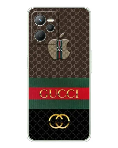 Чехол для Realme 14 с картинкой «Gucci — брендированный десерт»