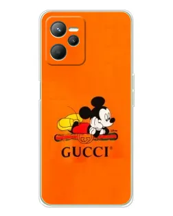 Чехол для Realme 14 с картинкой «Микки Маус Gucci — оранж» Чехол для Realme 14 с картинкой «Микки Маус Gucci — оранж»