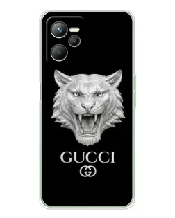 Чехол для Realme 14 с картинкой «Gucci — серебряный лев» Чехол для Realme 14 с картинкой «Gucci — серебряный лев»
