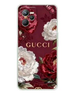 Чехол для Realme 14 с картинкой «Gucci — бордовые розы» Чехол для Realme 14 с картинкой «Gucci — бордовые розы»