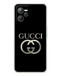 Чехол для Realme 14 с картинкой «Gucci — золото на черном» Чехол для Realme 14 с картинкой «Gucci — золото на черном»