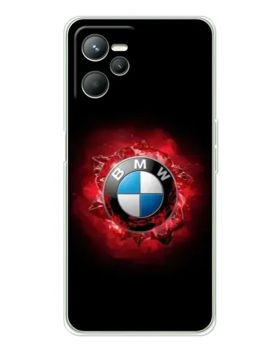 Чехол для Realme 14 с картинкой «Логотип BMW — вспышка»