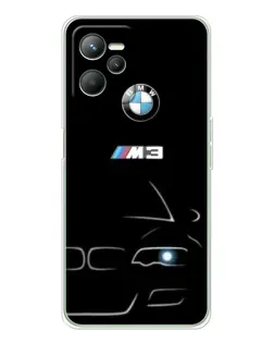 Чехол для Realme 14 с картинкой «Минималистичный принт BMW M3»