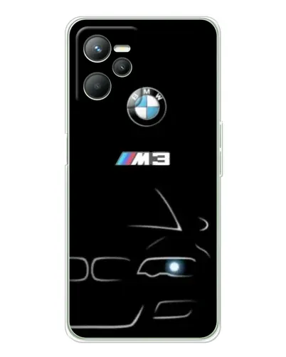 Чехол для Realme 14 с картинкой «Минималистичный принт BMW M3»