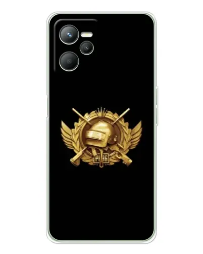 Чехол для Realme 14 с картинкой «PUBG — оранжевый градиент»