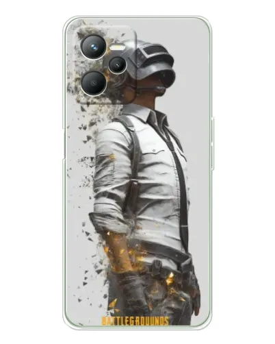 Чехол для Realme 14 с картинкой «PUBG — боец в пыли»